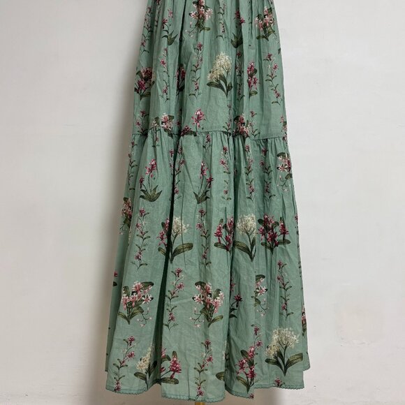 Agua by Agua Bendita Lima green linen extra long dress - Picture 8 of 15